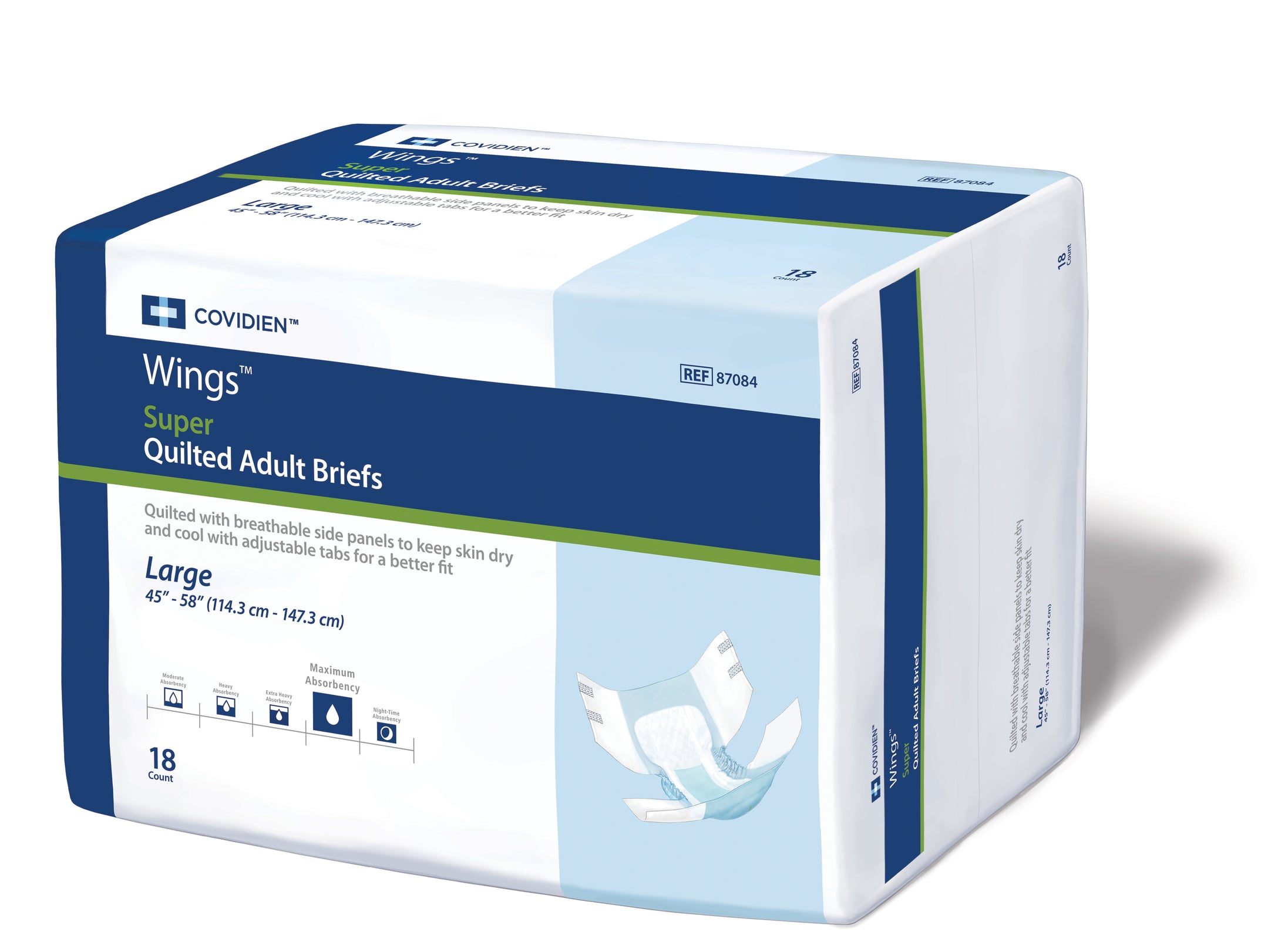 Wings Super Quilted Incontinence Briefs