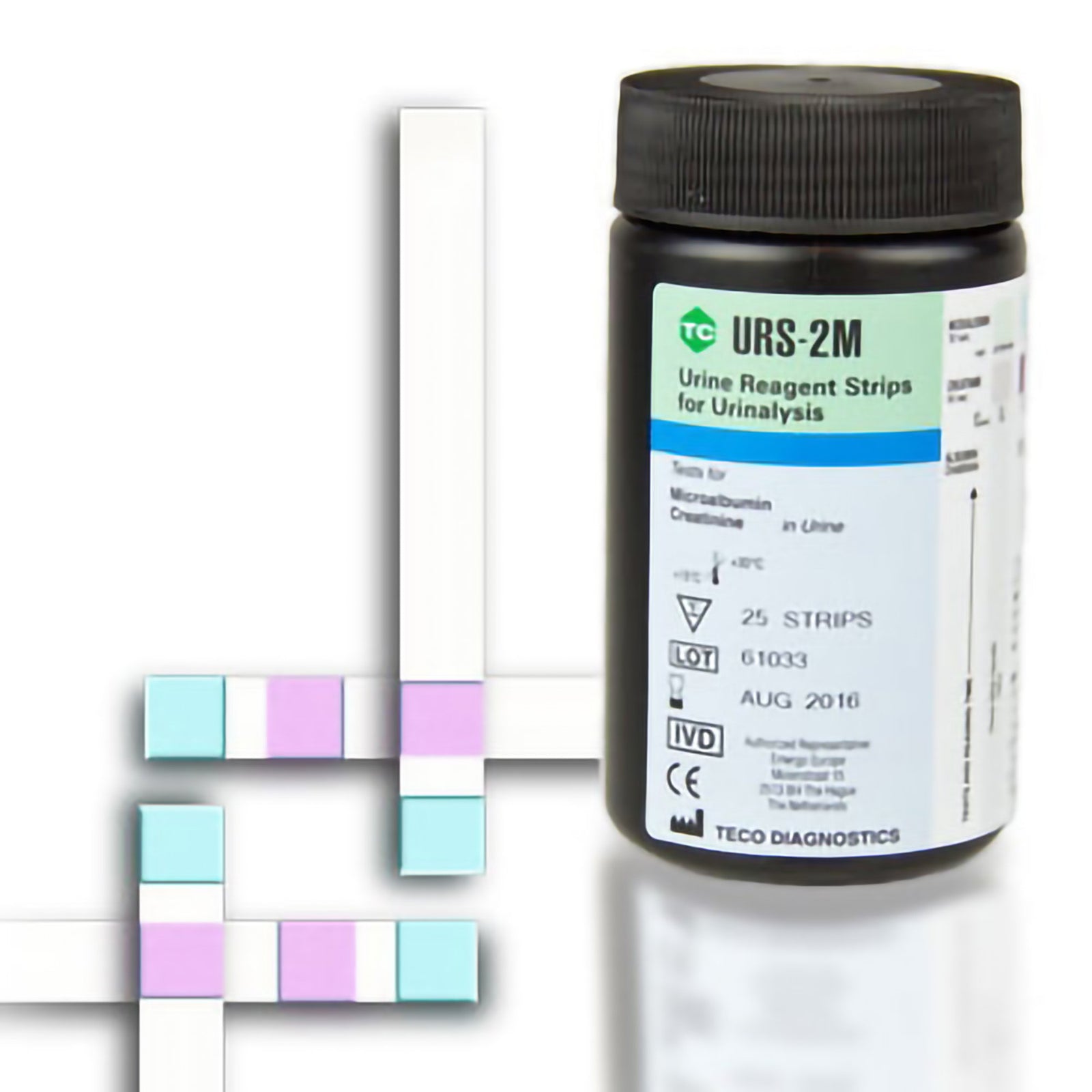 Teco Diagnostic Microalbumin/Creatinine Test Strips - 25 Tests