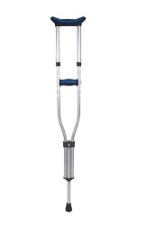 Folding Underarm Crutches - Adjustable for Youth to Tall Adult