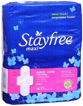 Stayfree Maxi Super Long Pads with Wings