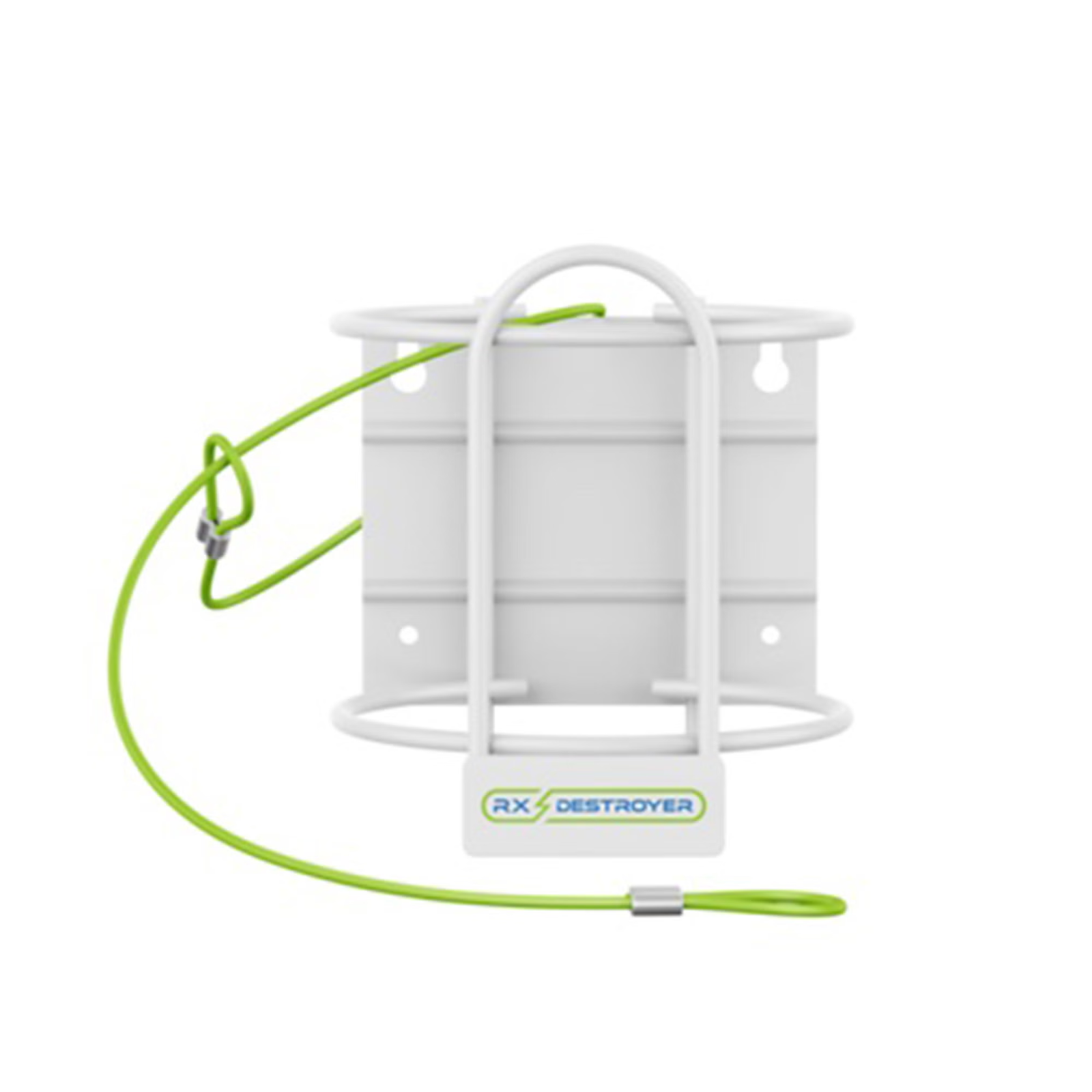 Rx Destroyer Wall Mount with Tethered Cord for 64 oz Drug Disposal System