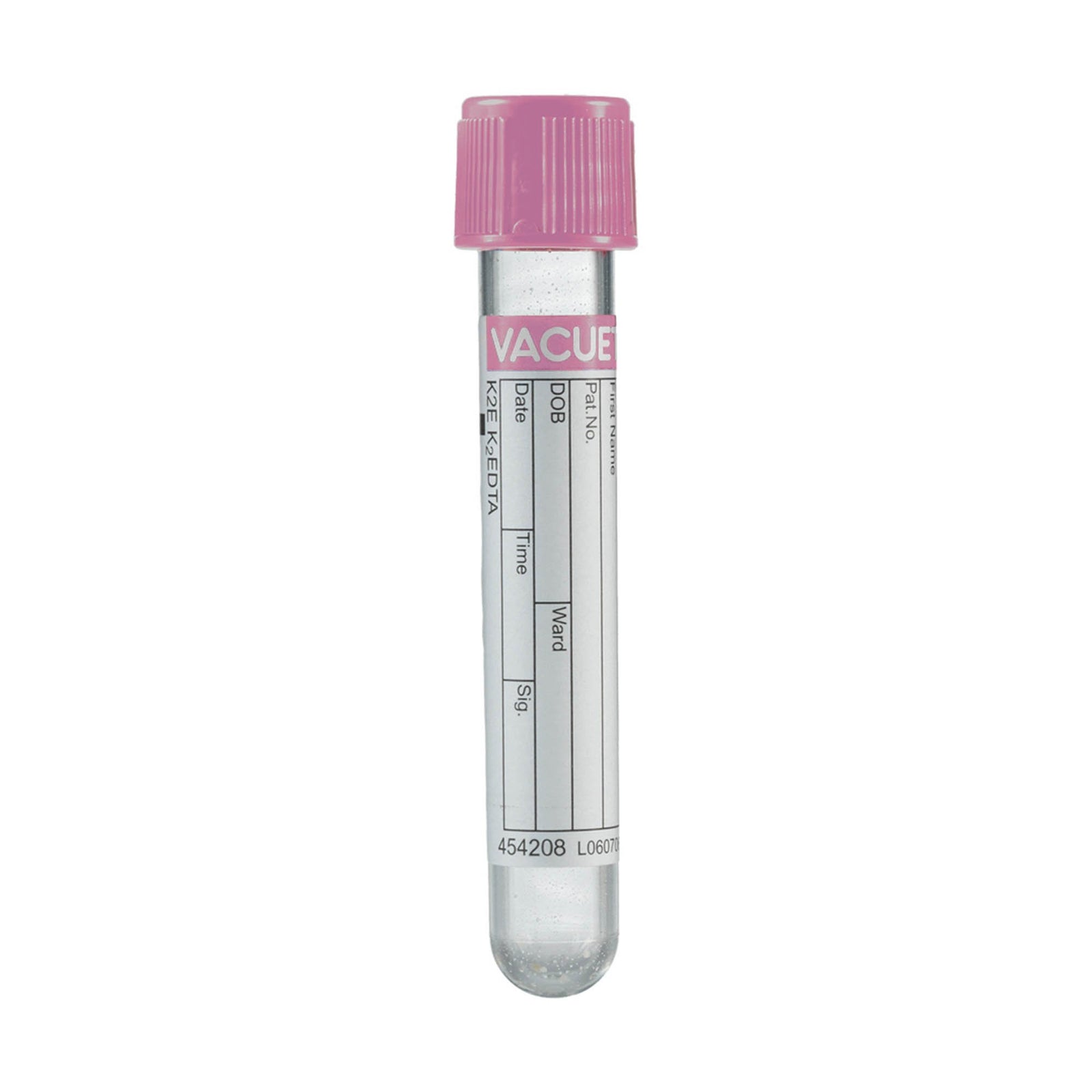 GREINER BIO-ONE Vacuette K2EDTA Tube, 4 mL, Pink/Black