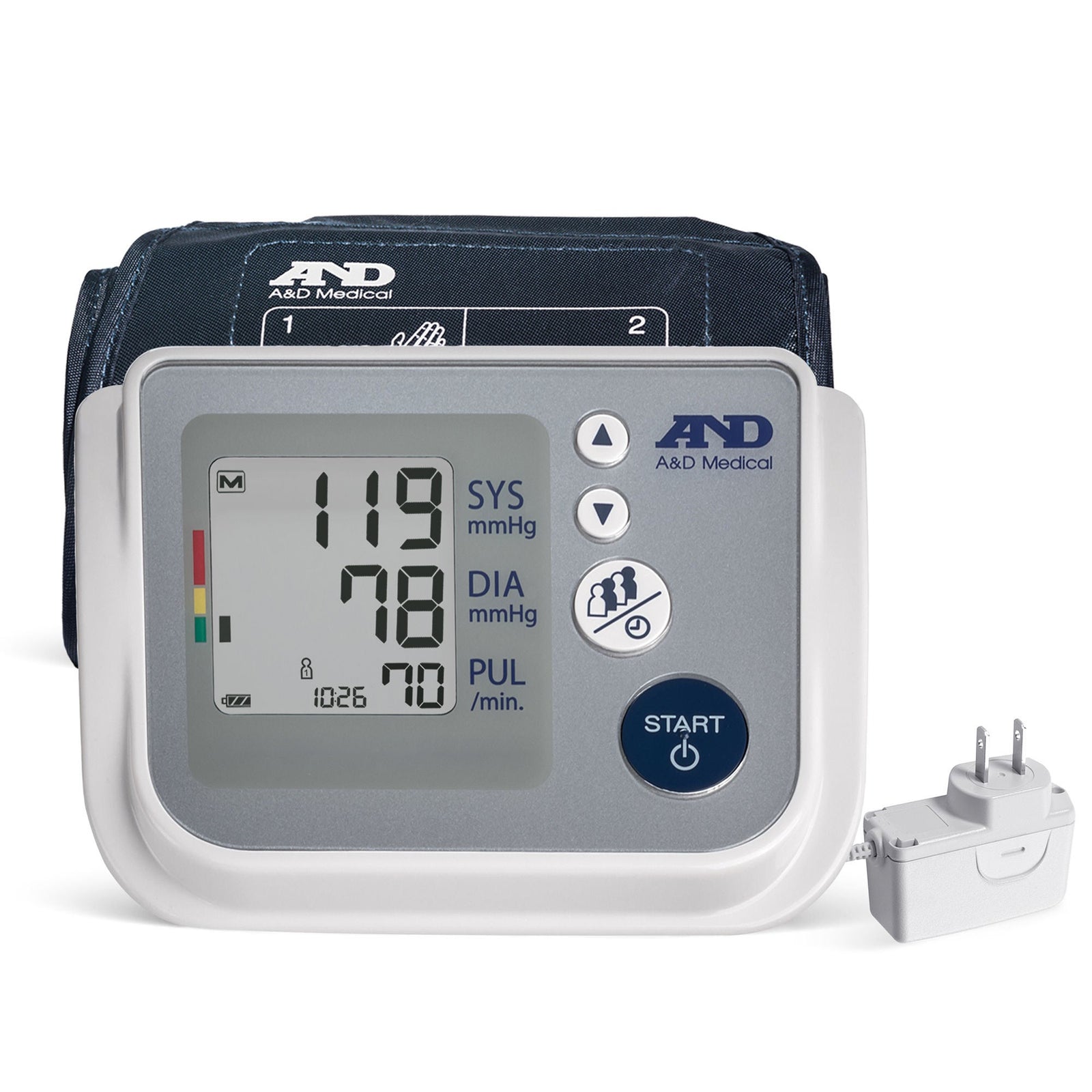 One Step Plus Blood Pressure Monitor with Memory and Medium-Large Cuff