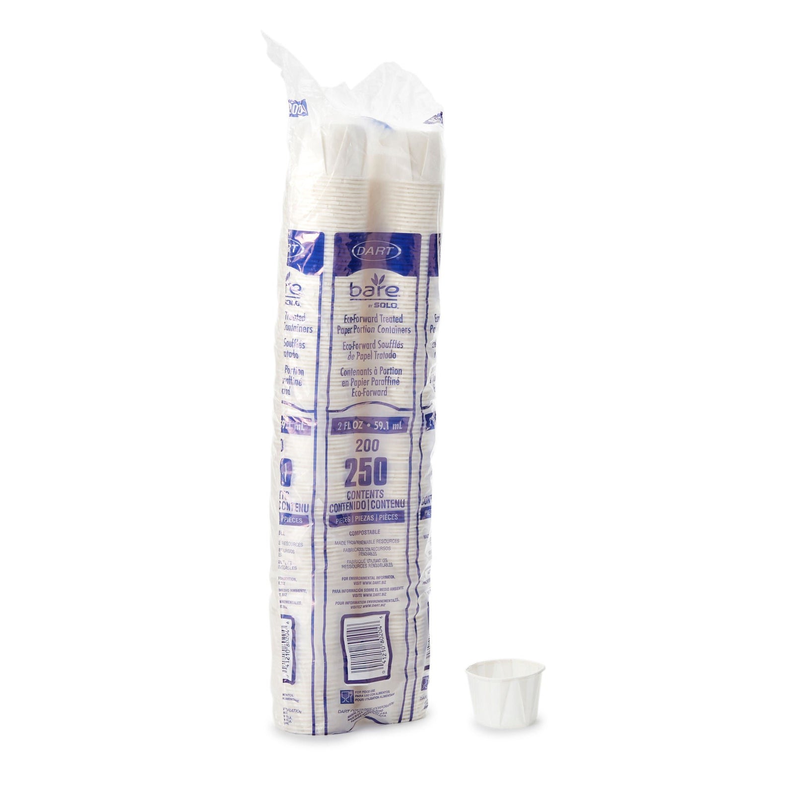 Solo Paper Souffle Cup, 2 oz, White