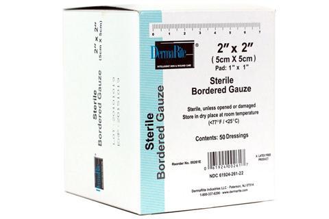 DermaRite Sterile Bordered Gauze Dressing
