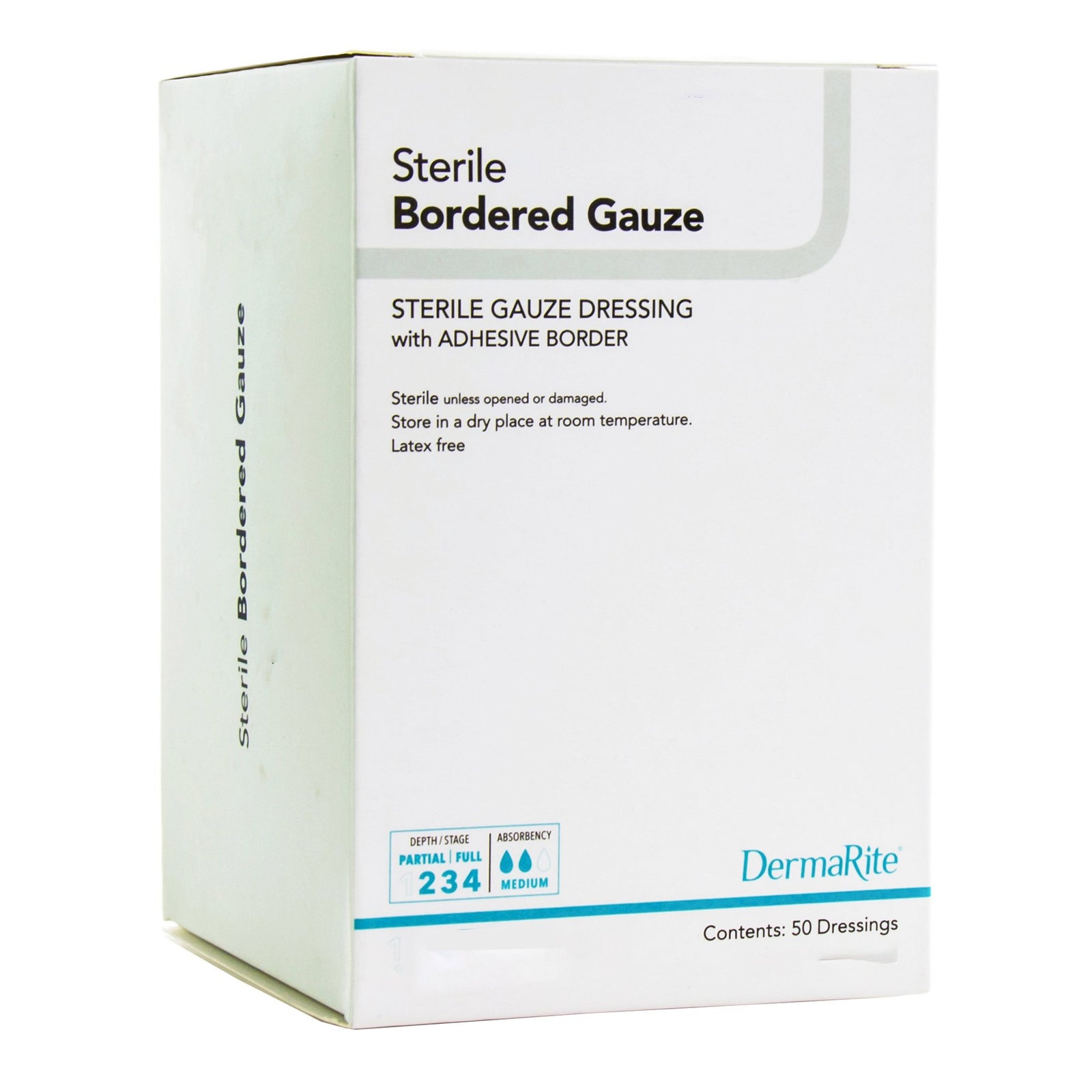 DermaRite Sterile Bordered Gauze Dressing