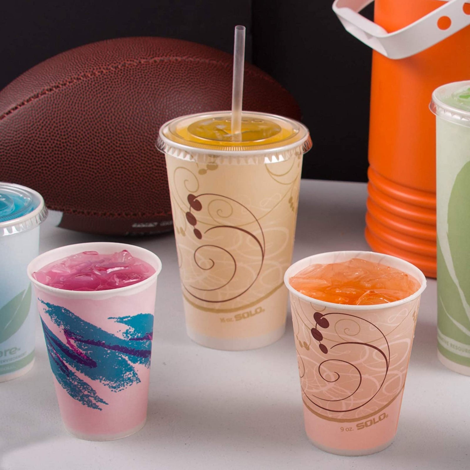 Solo® Wax Coated Paper Symphony® Print Disposable Drinking Cups