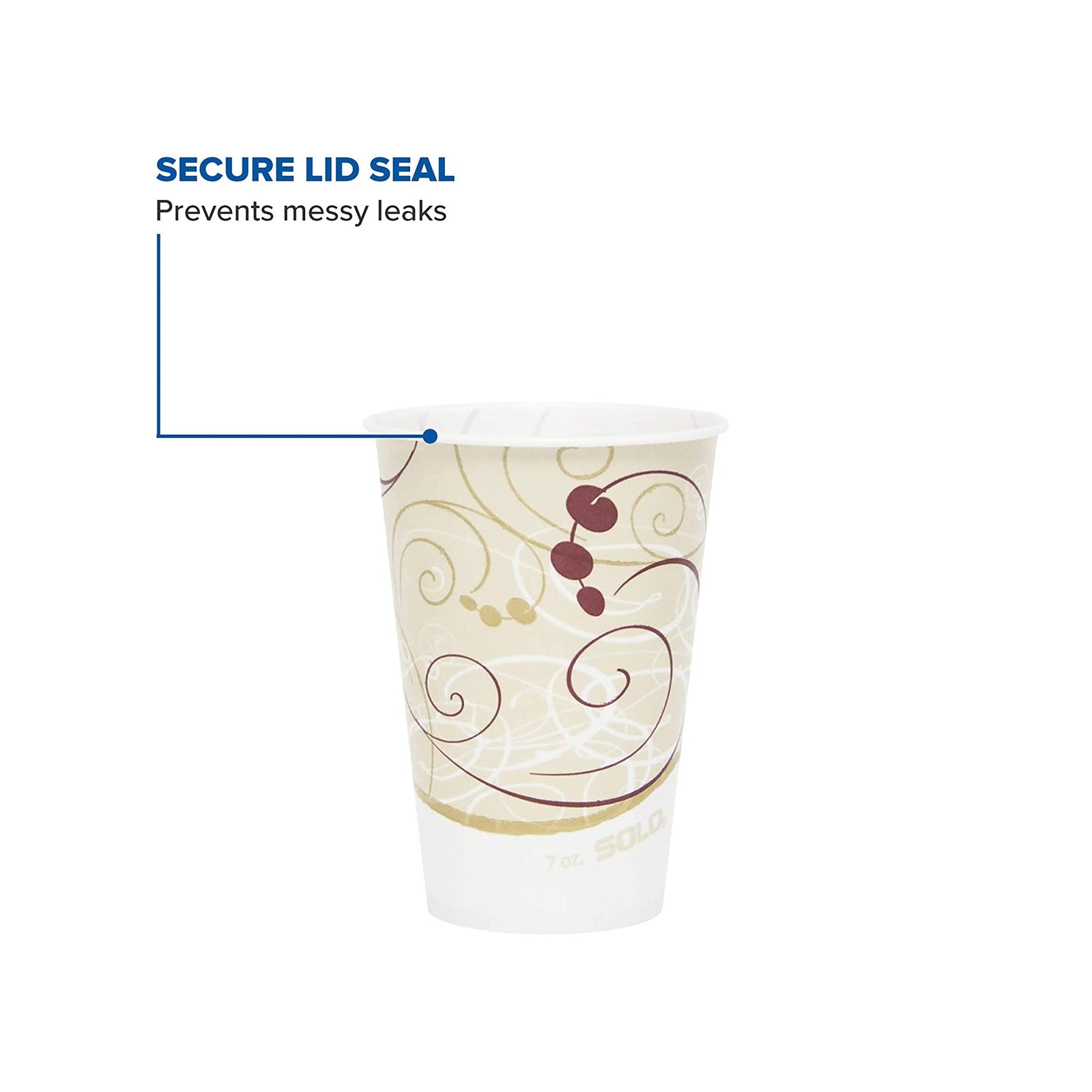 Solo® Wax Coated Paper Symphony® Print Disposable Drinking Cups