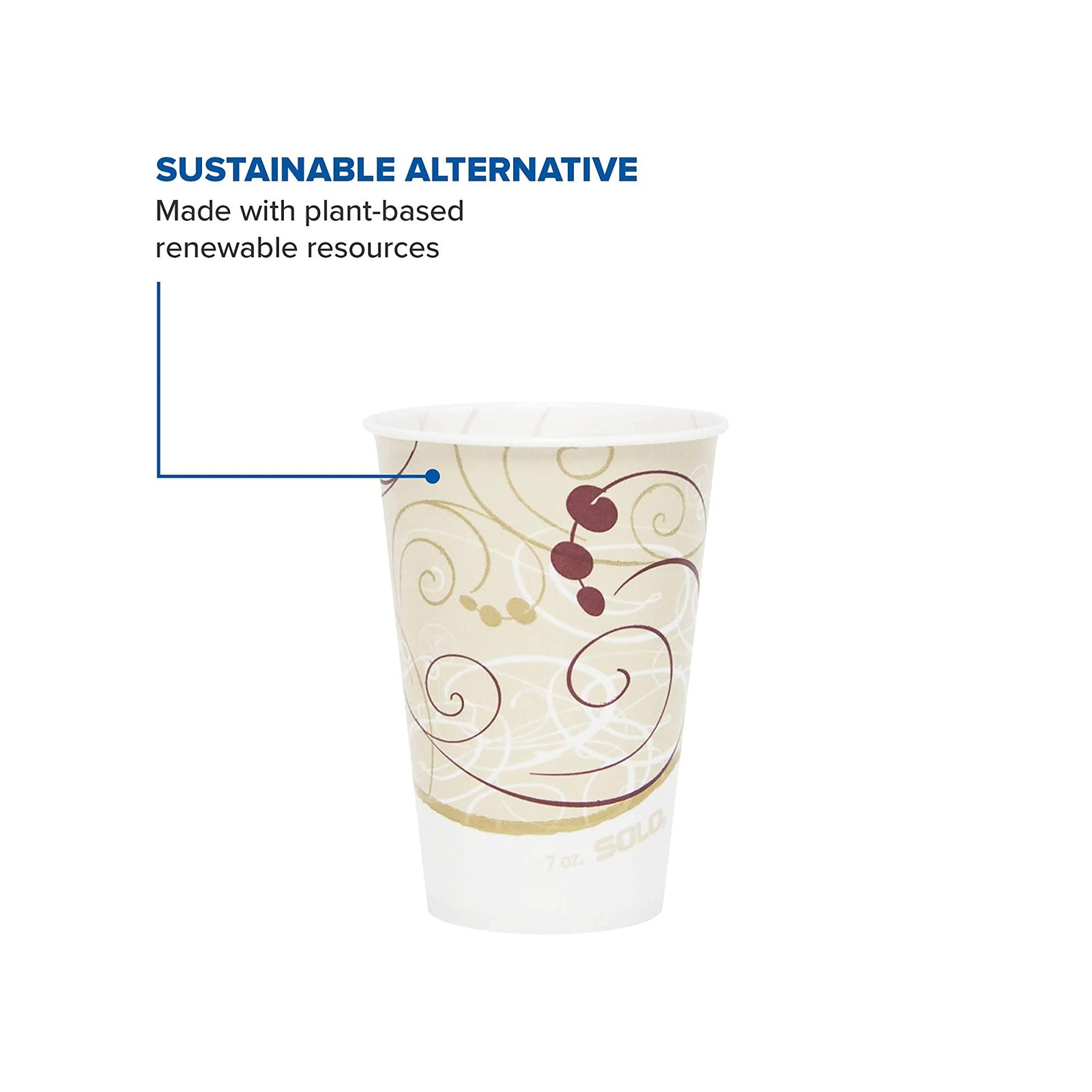 Solo® Wax Coated Paper Symphony® Print Disposable Drinking Cups