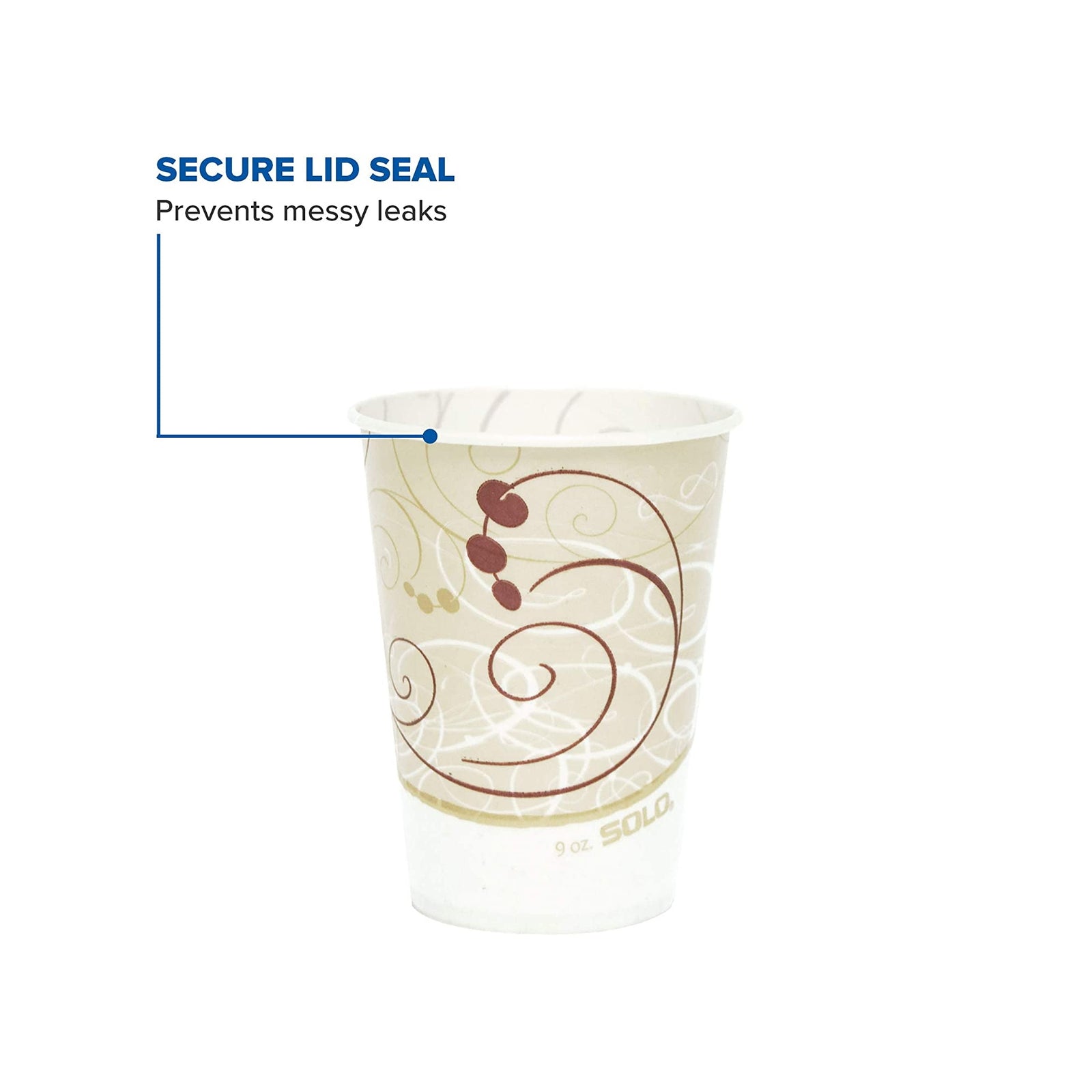 Solo® Wax Coated Paper Symphony® Print Disposable Drinking Cups