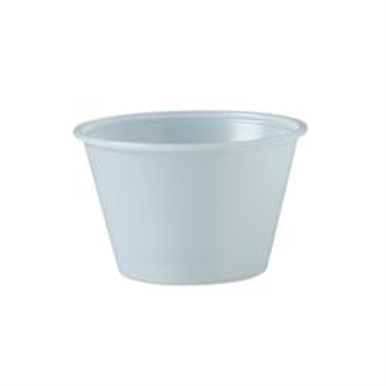 Souffle Cup Solo® 4 oz. Plastic Translucent Disposable