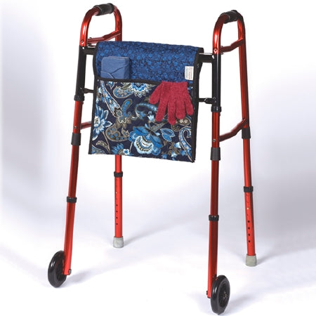Maddak Print/Blue Cotton Walker Tote Bag