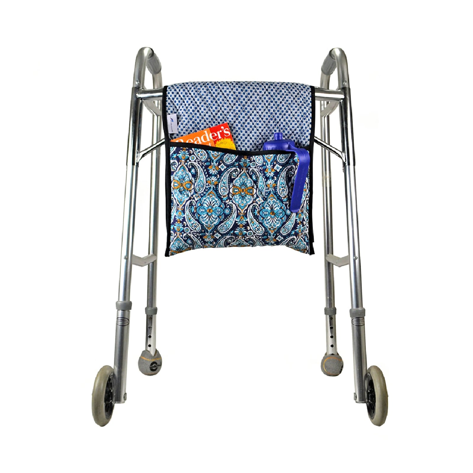 Maddak Print/Blue Cotton Walker Tote Bag