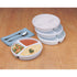 Sandstone Plastic Partitioned Scoop Dish