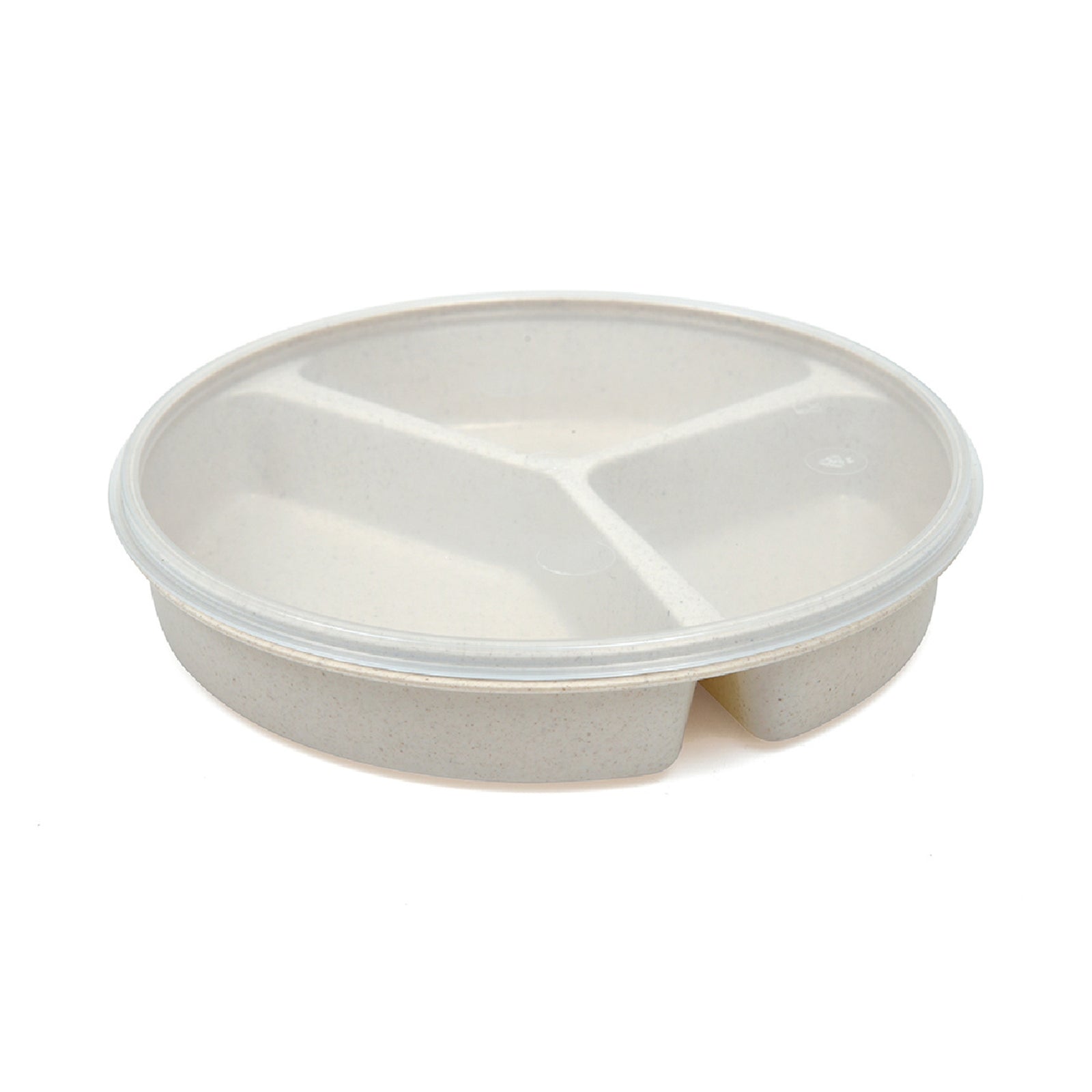 Sandstone Plastic Partitioned Scoop Dish