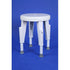 Maddak White Plastic Shower Stool Without Arms or Backrest