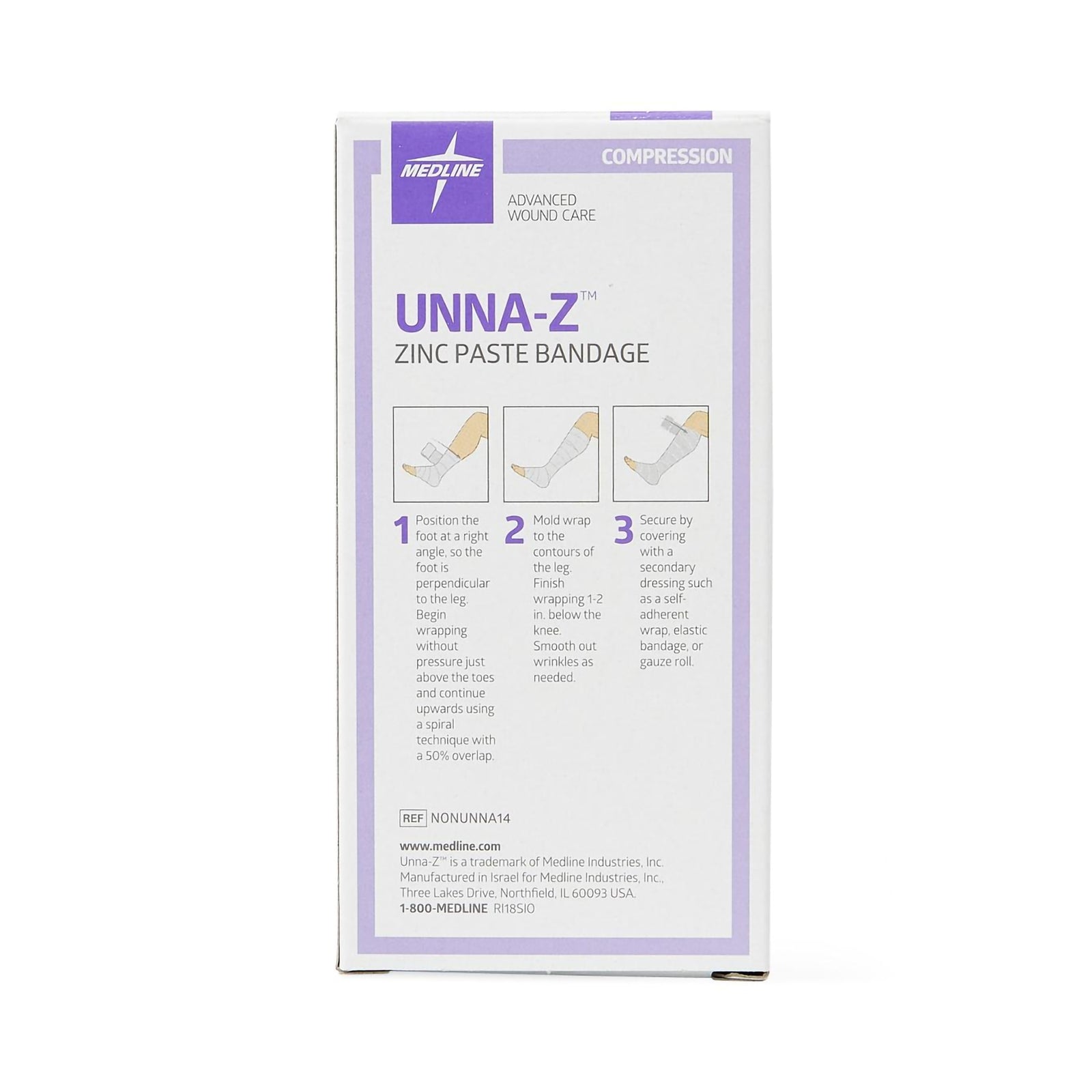 Unna Boot Unna-Z™ Zinc Oxide 4 Inch X 10 Yard