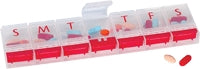 X-Large 7 Day Pill Organizer with Push Button