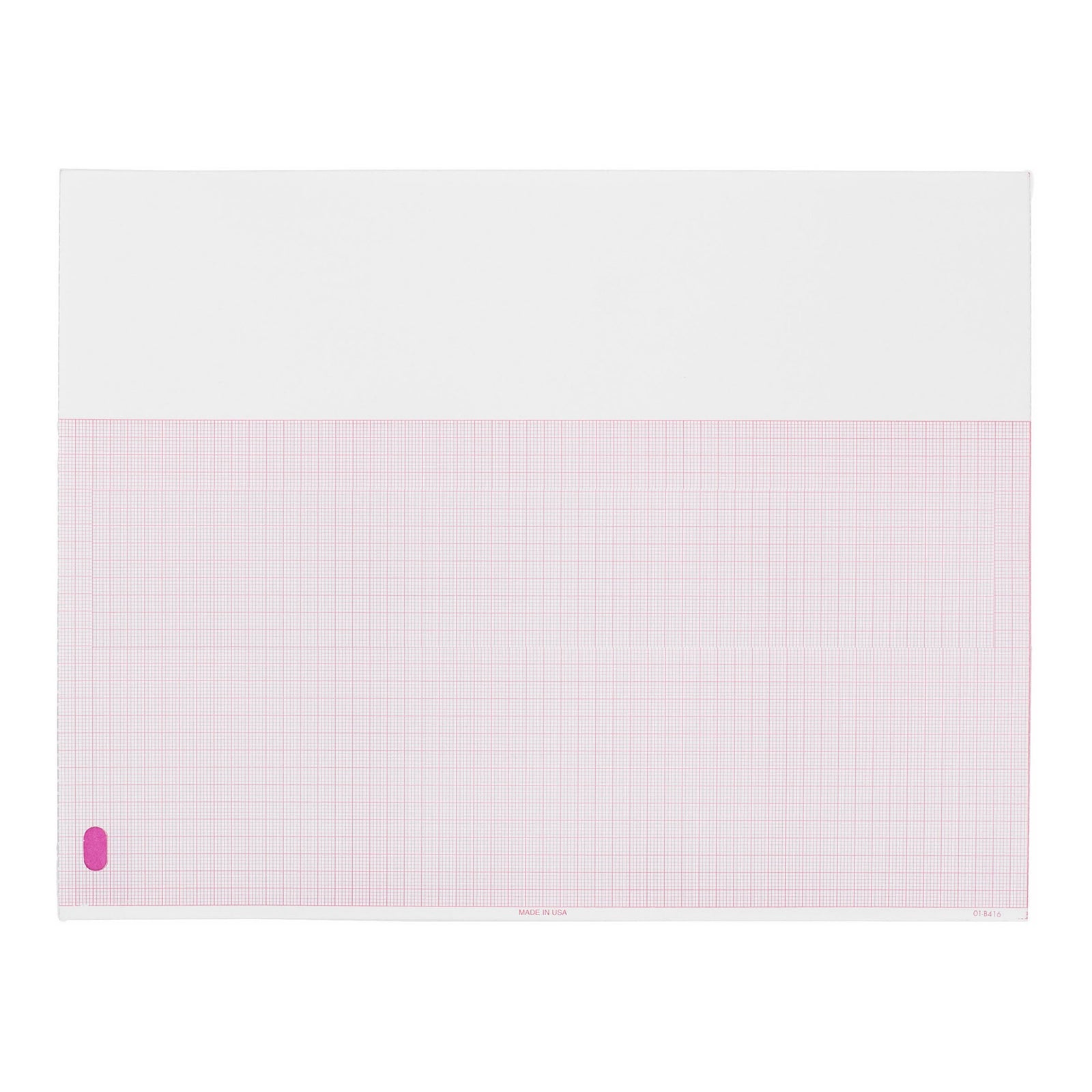 Philips Z-Fold Red Grid Recording Chart Paper 8.5x11 Inch