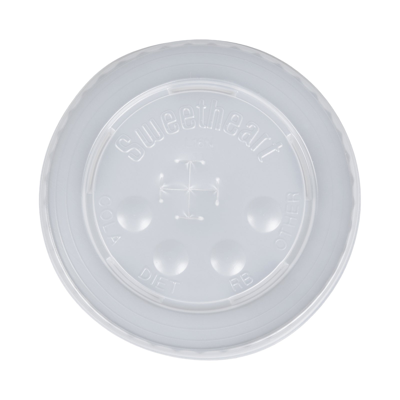 Solo® Drinking Cup Lid for 12-24 oz Cups - Translucent Polystyrene