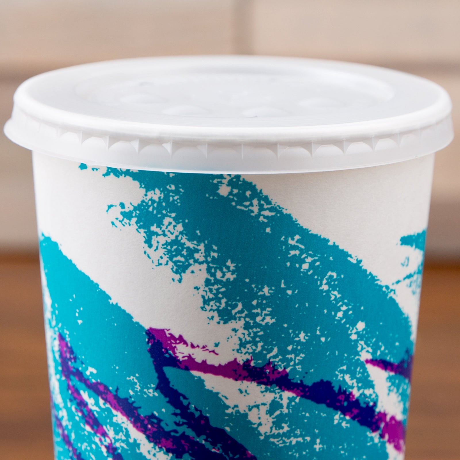 Solo® Drinking Cup Lid for 12-24 oz Cups - Translucent Polystyrene