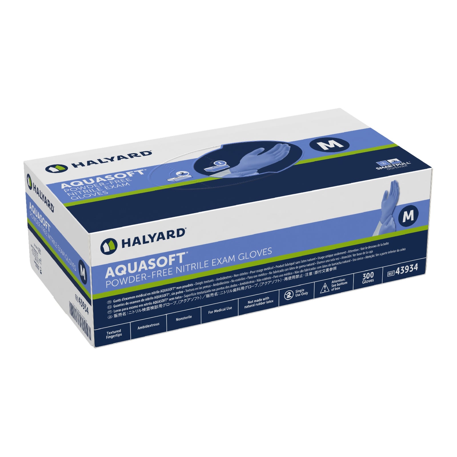 Halyard Nitrile Exam Gloves, Medium, Non-Sterile