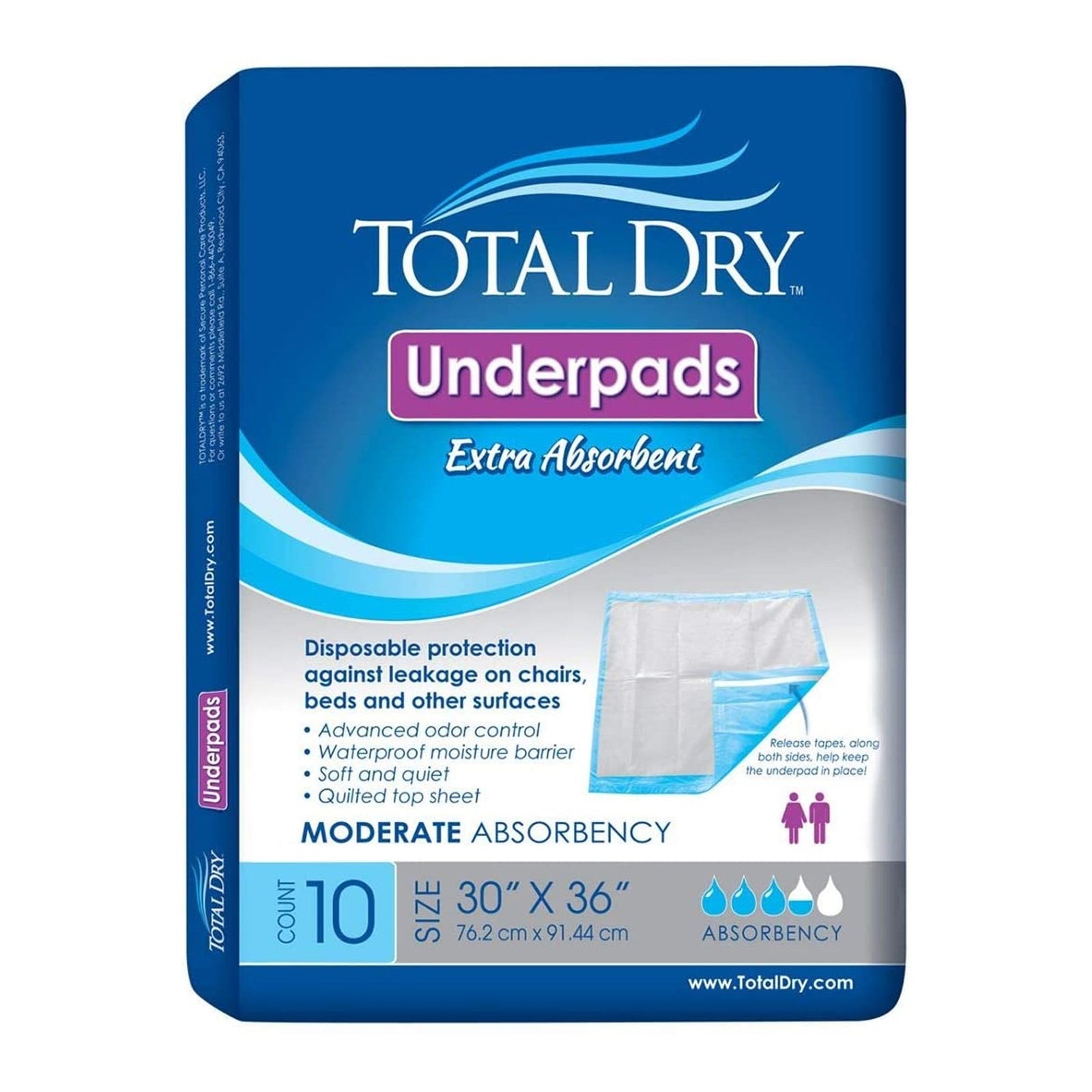 Secure Personal Embossed Heavy X+ Disposable Underpad