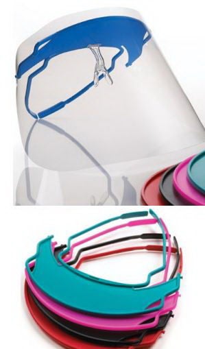 Cancer Diagnostics CLEARlite Plus Face Shield with 3 Reusable Visors
