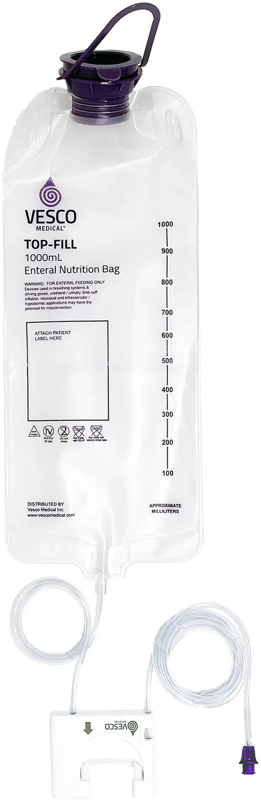 Vesco Medical Q Pump Feed Set with ENFit Connector