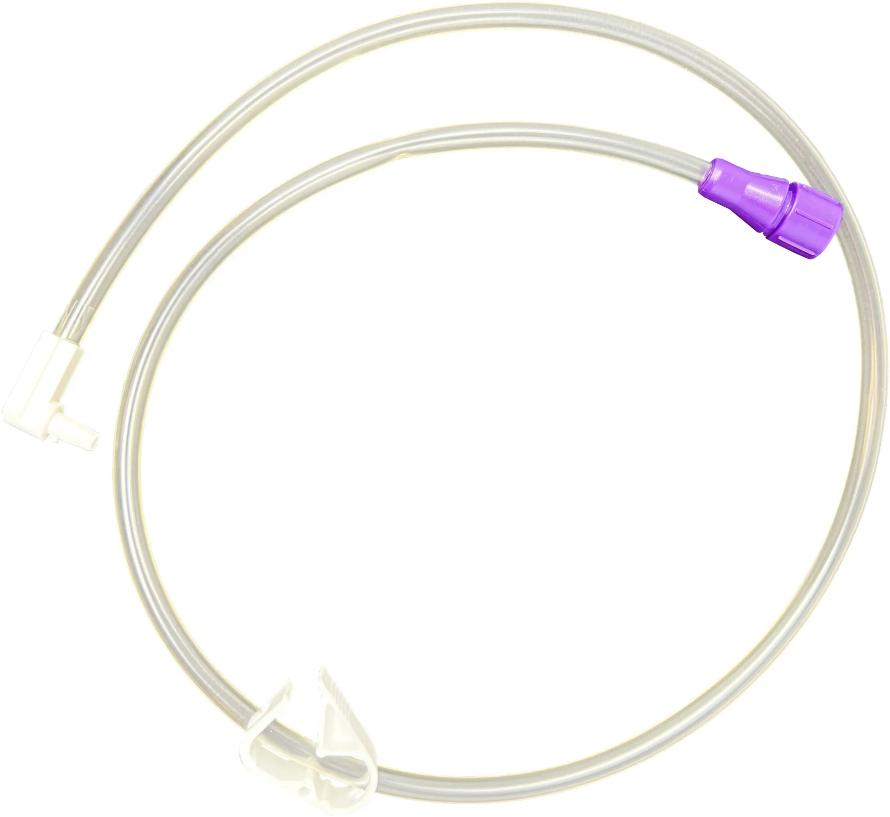 Vesco Medical 24" Universal ENFit Extension Set, Single Port, Right Angle