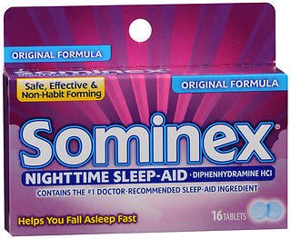 Sominex Nighttime Sleep-Aid Tablets, 16 Count