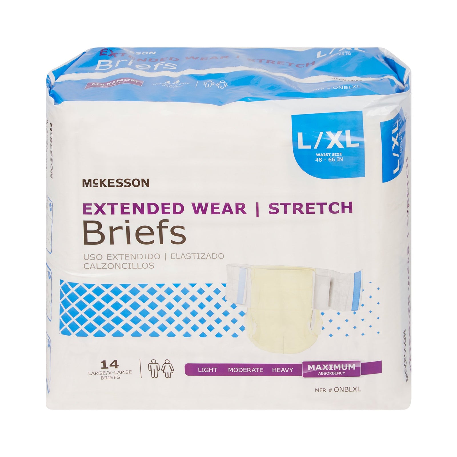 McKesson MedSurg Brief, Tab Closure Extended Wear