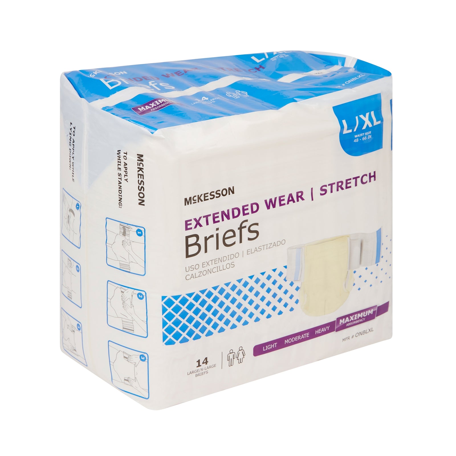 McKesson MedSurg Brief, Tab Closure Extended Wear