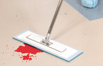 Contec Premira High Sorbency White Microfiber Wet Mop Pad 5 x 18 Inch
