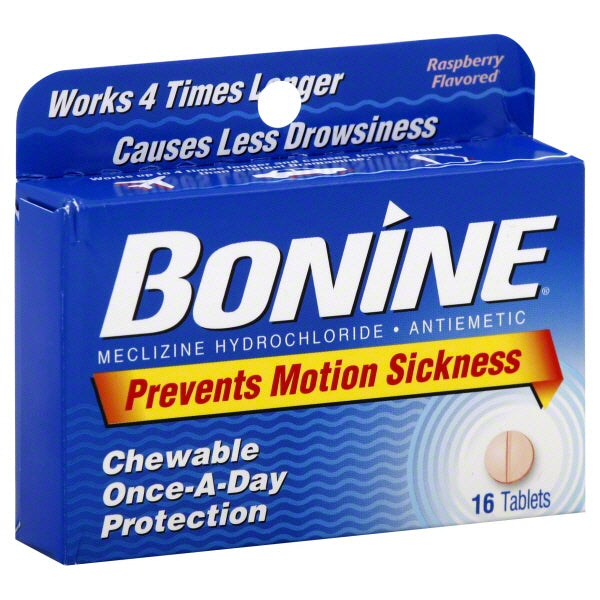 Bonine® 25 mg Chewable Tablets for Nausea Relief