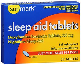 Sunmark Sleep Aid Tablets, 25 mg