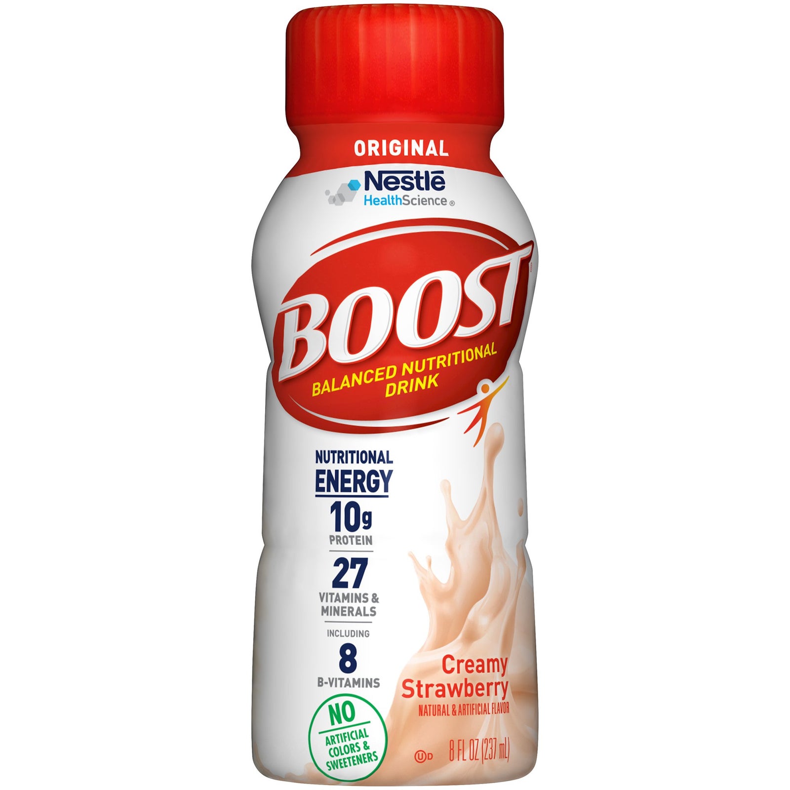 Boost Original Creamy Strawberry Flavor Nutritional Drink, 8 oz Bottle