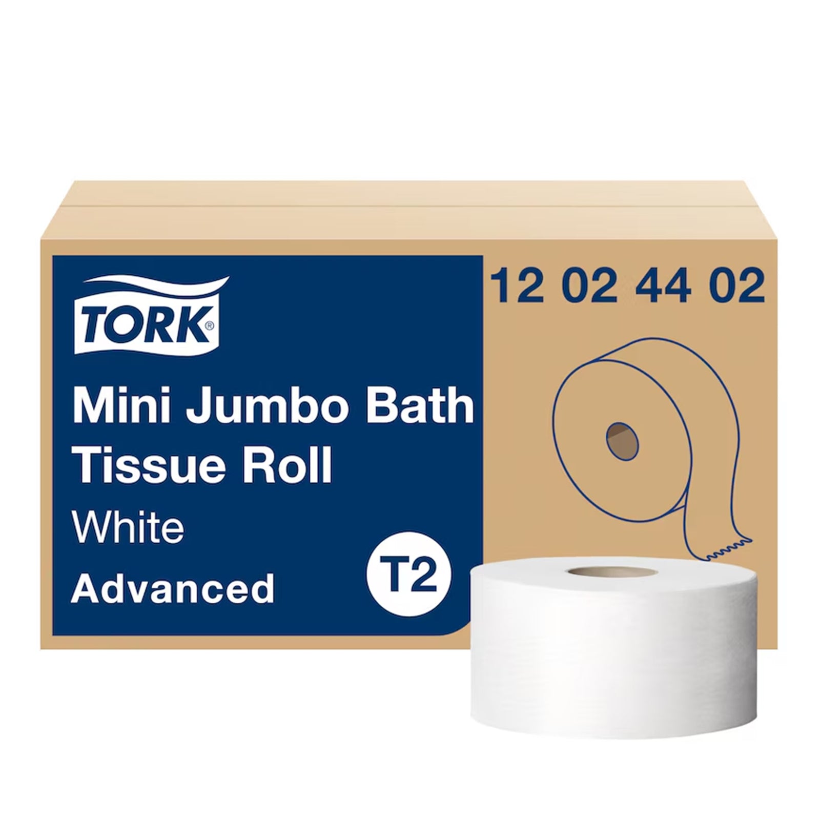 TORK® Advanced White 2-Ply Jumbo Size Toilet Tissue
