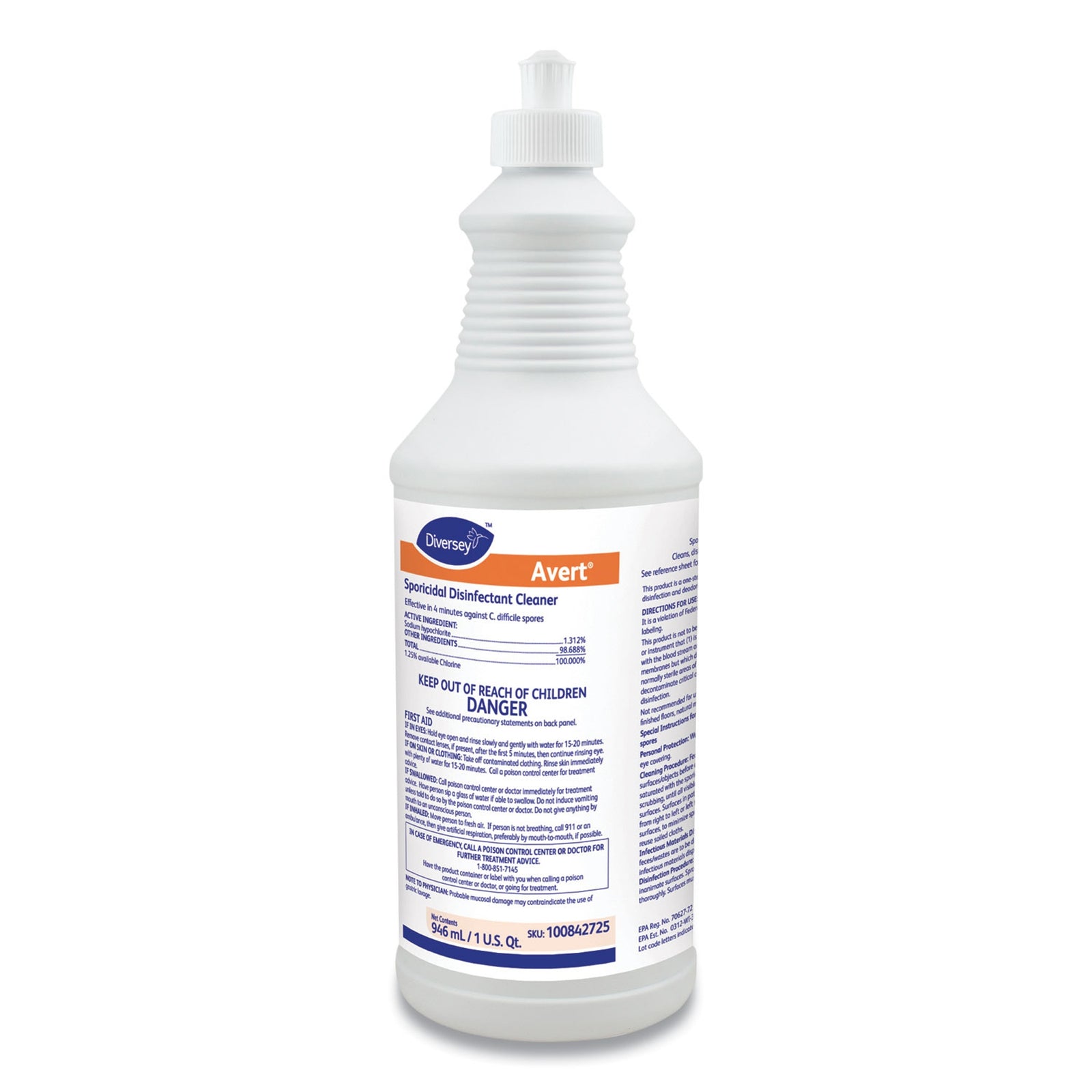 Diversey Avert Surface Disinfectant Cleaner