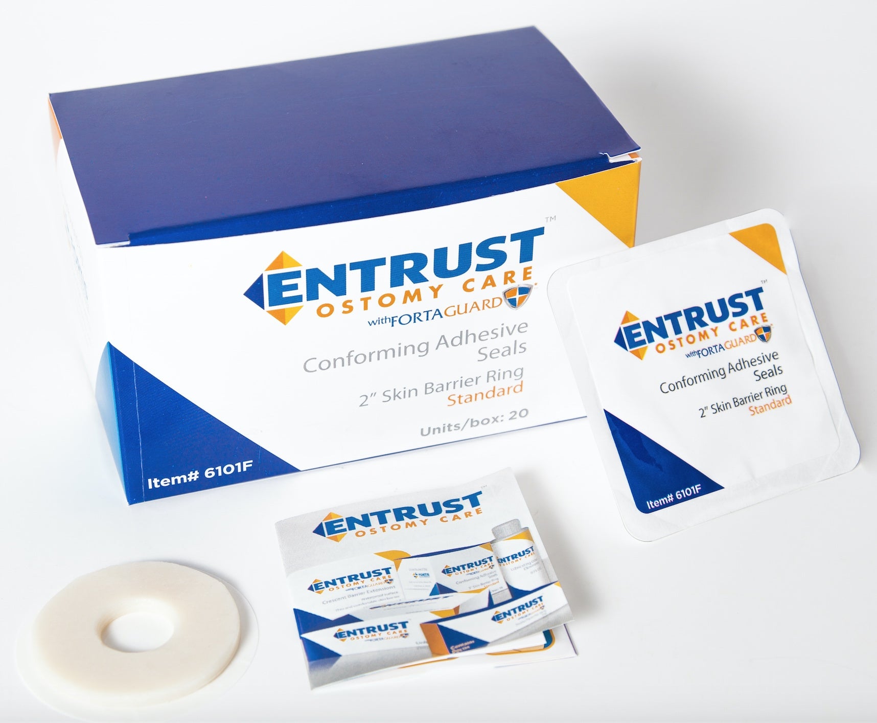 Fortis Medical P Skin Barrier Ring with Fortaguard, 4 Inch
