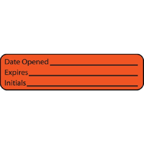 MedVision® Orange Auxiliary Label 5/16 x 1-1/4 Inch