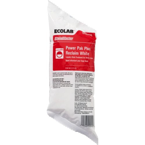 Ecolab StainBlaster Power Pak Reclaim White Laundry Stain Remover 1.2 lb Bag