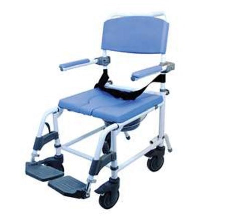 Healthline® EZee Life Aluminum Shower-Commode Chair
