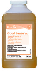 Diversey Good Sense HC Liquid Concentrate Deodorizer 2.5 Liter Green Apple Scent
