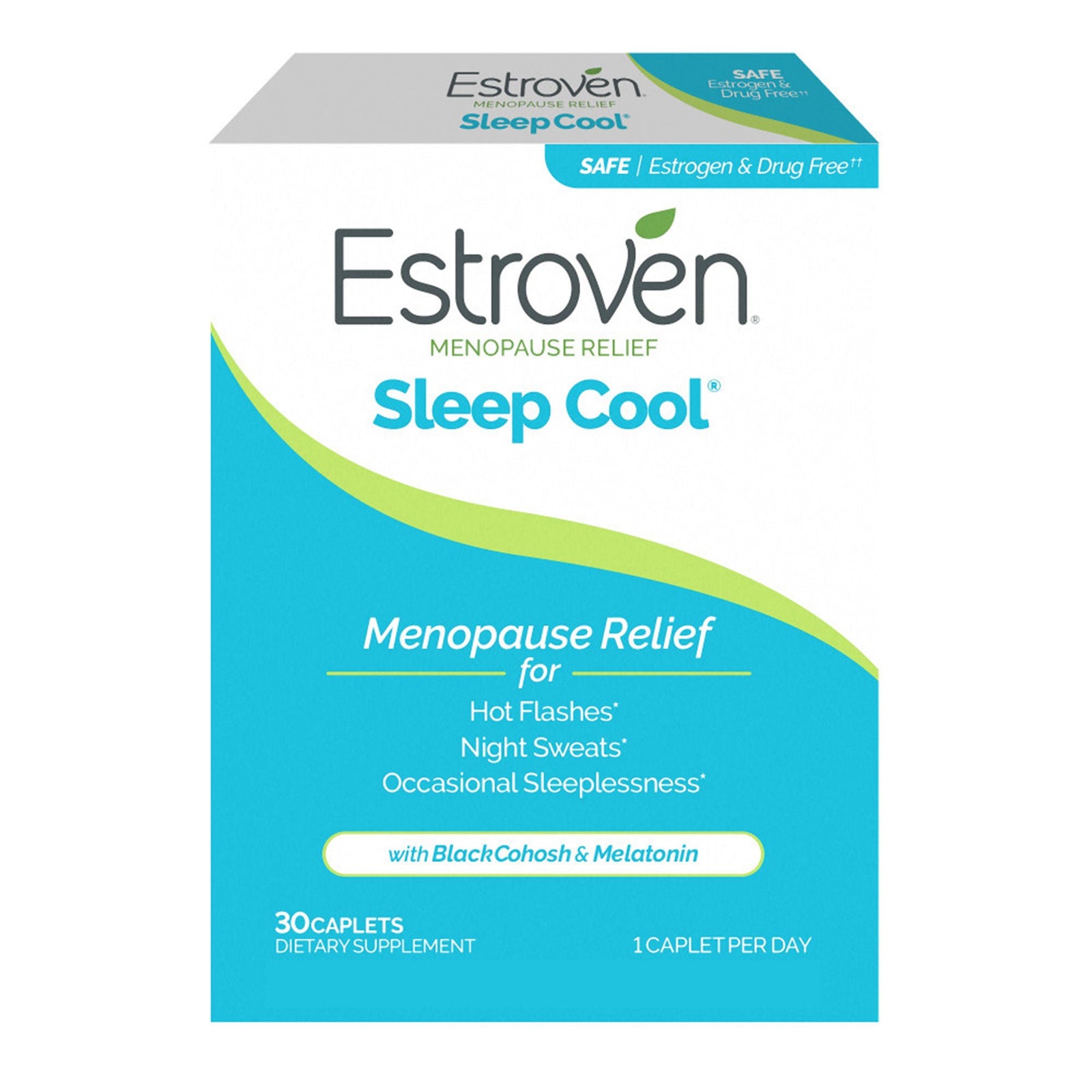 Estroven Menopause Relief Sleep Cool Caplets, 30 Count