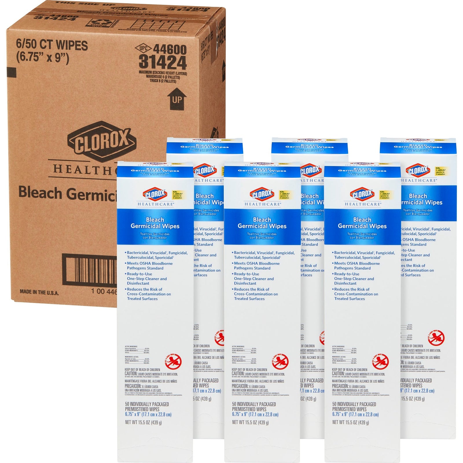 Clorox Healthcare Bleach Germicidal Wipes