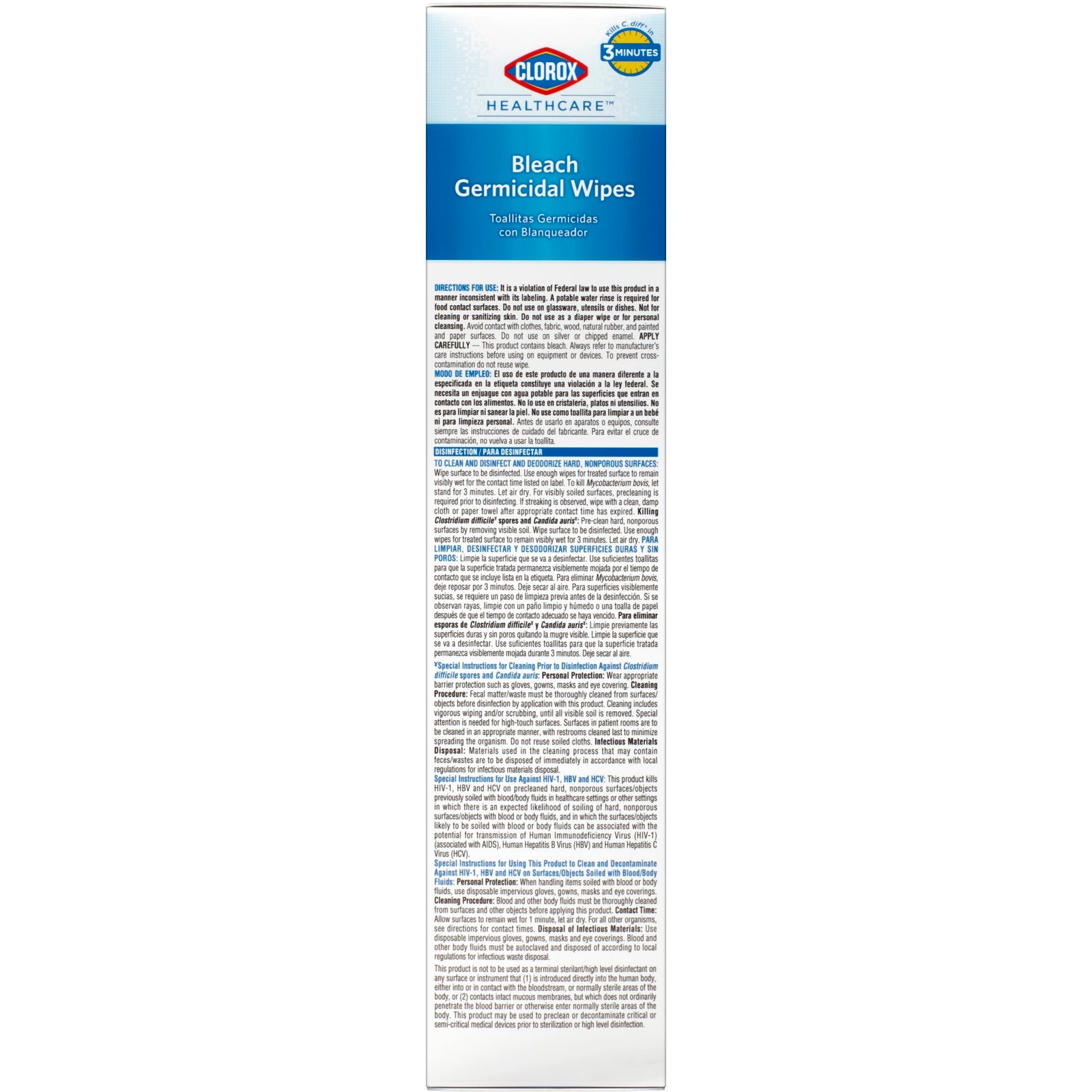 Clorox Healthcare Bleach Germicidal Wipes