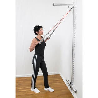 TheraBand® Wall Station with Grip Handle and Head Strap