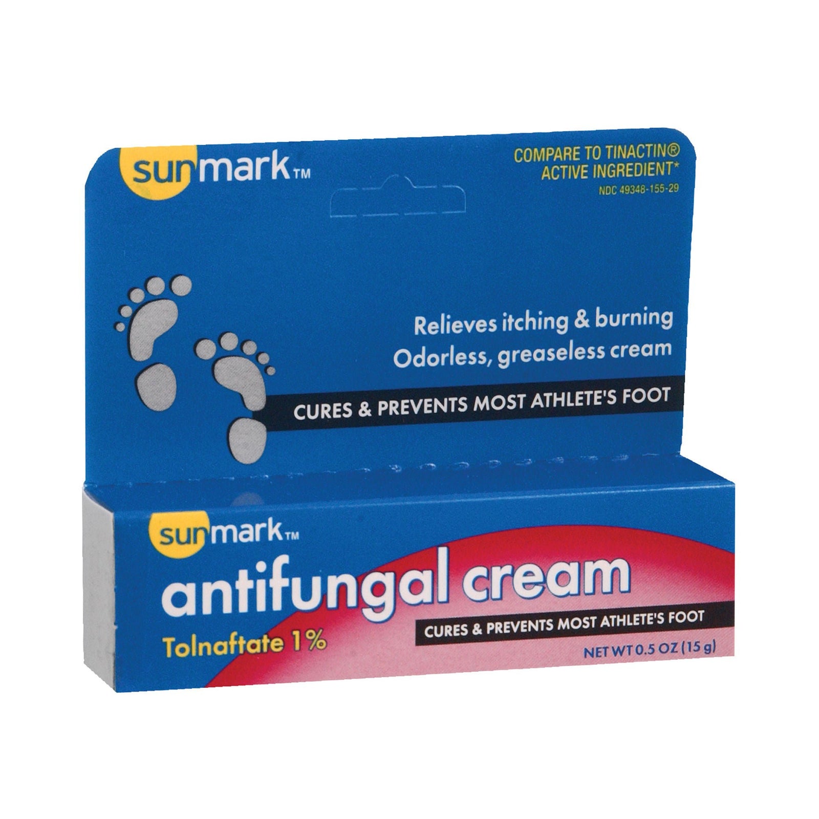sunmark Antifungal Cream, Tolnaftate 1%, 0.5 oz