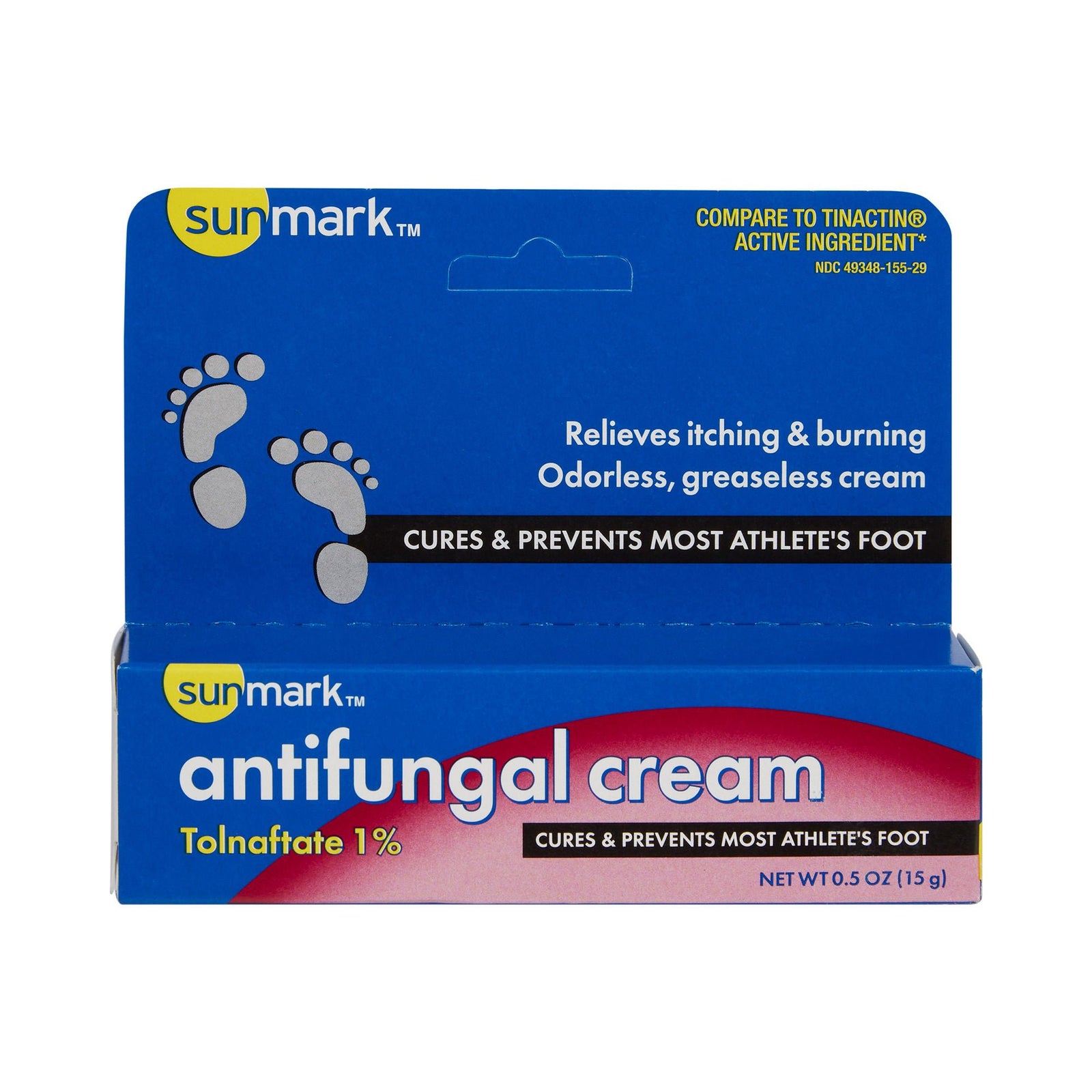 sunmark Antifungal Cream, Tolnaftate 1%, 0.5 oz